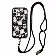 [iPhone14 Pro Max] スマホショルダー付 スカラー iPhoneSE 第3世代 ケース 耐衝撃 i-coronケース iPhone16 15 14 13 12 11 スマホケース アイフォン 全機種対応 スマホカバー scolar モノクロ 女
