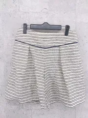 ◇ AMERICAN RAG CIE アメリカンラグシー ストライプ キュロット ショート パンツ 1 オフホワイト ネイビー *  【1002800293063】