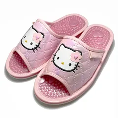 【再入荷】ハローキティ キルト日本製健康サンダル レディスのサムネイル