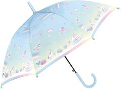 【数量限定】クラックス 子供 長傘 55cm ジュエリーナイトスカイ ライトブルー 113970