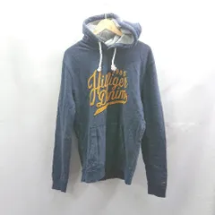 ◇ ⊇ HILFIGER DENIM ヒルフィガーデニム 長袖 パーカー サイズXL ネイビー メンズ E  【1503310008937】