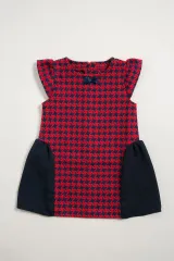 BIZZU/千鳥柄サイド切替えワンピース　子供服90 キッズ 女の子のサムネイル