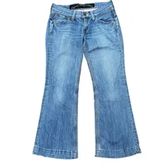 LEVI'S LADY STYLE MP338-0002 日本製 ローライズ ルーズ ブーツカットデニム ライトブルー サイズ29 レディースM リーバイス