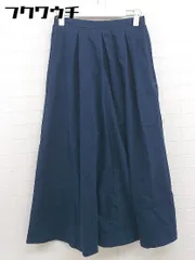 ◇ merlot メルロー ロング フレア スカート ネイビー レディース  【中古】 【1111180006900】のサムネイル
