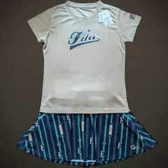専用  FILA  フィラ  テニス  ウェア  スコート    Мサイズ  中古美品  紺緑