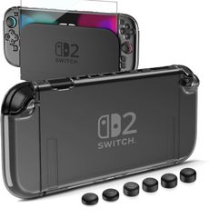 Switch 2 カバー HEYSTOP Switch 2 スイッチ 2 対応 分体式設計 着脱簡単 ドック対応 全面保護 PC材質 薄型 軽量 透明 超耐衝撃 指紋・傷防止 スイッチ2 保護