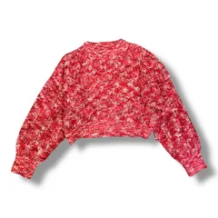 参考上代16940円 MAISON SPECIAL Splashed Pattern Knit スプラッシュパテンニット セーター メゾンスペシャル 21232365214 レッド F 492A1のサムネイル