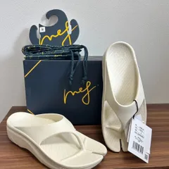 リカバリーサンダル　ホワイト　meg.【Sサイズ】タビサンダル　厚底サンダル　23.5　24　白