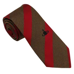 【新品】Vivienne Westwood ヴィヴィアンウエストウッド ネクタイ AW2021モデル 81050001 W001J E405-GOLD ゴールド シルク100％ 先幅：7cm 送料無料 プレゼント ギフト メンズ