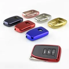 レクサス キーカバー メタリック TPU製 全6色 送料無料 キーケース メッキ LEXUS GS IS NX RC RCF RX LX など 専用設計 スマートキー キーホルダー【カー用品のお店BeeTech】車用品 カーアクセサリー おしゃれ 女性 男性