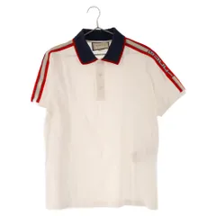 GUCCI (グッチ) 19SS アームロゴライン半袖ポロシャツ 500972 X9M38 ホワイトのサムネイル