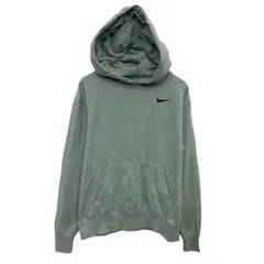 NIKE ロゴスウェット パーカー S グリーン系 ナイキ プルオーバー カンガルーポケット シンプル スポーツ 古着卸 アメリカ仕入 a703-6877