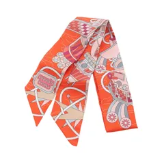 エルメス　ツイリー　オデッセイ　オレンジ　スカーフ HERMES エルメス オデッセイ SCARF ツイリー スカーフ オレンジ