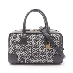 LOEWEアマソナ ナノ(ショッパー付)ロエベ　アナグラムジャガード ロエベ アマソナバッグ ナノ アナグラムジャカード&カーフ