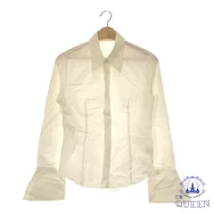 【訳アリ】COMME CA DU MODE コムサデモード トップス シャツ 襟付き 長袖 レディース ホワイト 901-11993 送料無料 古着