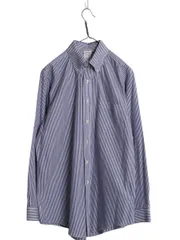 【お得なクーポン配布中!】 ブルックスブラザーズ ストライプ 長袖 ボタンダウン シャツ メンズ M 程/ 古着 コットン ビジネス BD 長袖シャツ ワイシャツ ノーアイロン