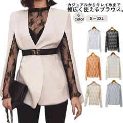 トップス シアー シースルー レディース カットソー レース レーストップス レイヤードトップス ブラウス ハイネック レースインナー 長袖 透け 重ね着 きれいめ 花柄 黒 白 秋 冬 送料無料 フ#lj2897