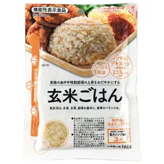 大潟村あきたこまち生産協会 玄米ごはん【機能性表示食品】 160g×12袋入×(2ケース)｜ 送料無料 パックごはん レトルトご飯 ご飯 レトルト 玄米ご飯