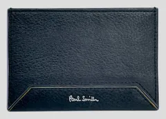 未使用 ポールスミス カードケース パスケース 名刺入れ 定期入れ コントラストエッジ カードホルダー コントラストエッジ カラー BPS151 ブラック 黒 レザー 牛革 メンズ レディース Paul Smith