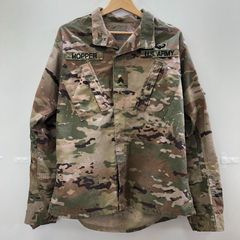 米軍 実物 陸軍 U.S.ARMY ミリタリージャケット 迷彩ジャケット クロップド丈 メンズ S 迷彩 グリーン