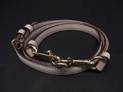 ■極美品■ COACH コーチ レザー バッグ用 ショルダーストラップ 肩掛け 斜め掛け レディース グレージュ系 AV3942