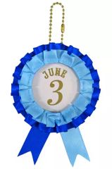 [중고] 키홀더 듀스 스페이드 축하 생일 로제트풍 캔 배지 홀더 [디즈니 트위스티드 원더랜드 프리미엄 생일 2023 POP UP SHOP in 애니메이트]