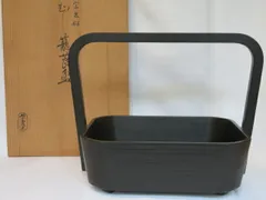 未使用　青漆　一閑塗　舟形　莨盆　即中斎好　表千家　桐箱有　茶道具　漆器　⑨ 楽天市場】【茶道具 / 莨盆 (たばこ盆) 】鱗透 (うろこすかし