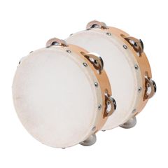 【迅速発送】KC 皮付きタンバリン カーフスキン 18cm TCS-18/6 2個セット