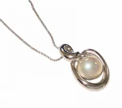 新品同様 タサキ ペンダント マベパール SV925 真珠 14.5ｍｍ シルバー アクセサリー ネックレス ＴＡＳＡＫＩ 田崎真珠