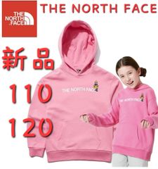 THE NORTH FACE　ノースフェイス　新品　ピンク  日本未発売　キッズ　こども　人気 海外限定　ホワイトレーベル　韓国　 タグ付き　韓国限定　日本未入荷 パーカー スウェット 長袖 トレーナー   男の子　女の子　兼用　ロゴ フーディー