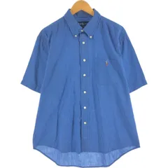 古着 ラルフローレン Ralph Lauren 半袖 ボタンダウン チェックシャツ メンズXL相当/eaa562699