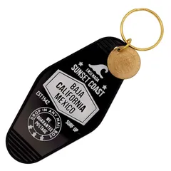 【USA】復刻 ビンテージ ホテル モーテル キーホルダー レトロ モーテル 雑貨 アメリカ 西海岸 かっこいい おしゃれ 雑貨 アメリカン雑貨 アメリカン カリフォルニア : USMO-042BK