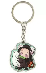 【中古】雑貨 竈門禰豆子(オコジョ) メタルキーホルダー「鬼滅の刃」 信州限定