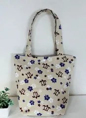 【裁縫ストア・ボヌール】大人かわいい　ハワイアン柄　ホヌ/ハイビスカス　トートバック　エコバッグ　ミニポーチ　ハンドメイド / №500-538