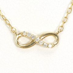 K10YG　ネックレス　necklace　ダイヤ　0.03　総重量約1.0g　約41cm