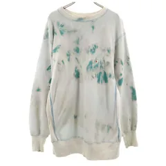 Champion チャンピオン 90s リバースウィーブ USA製 オールド 刺繍タグ ブリーチ加工 長袖 スウェット トレーナー XL グリーン系 裏起毛 メンズ 古着