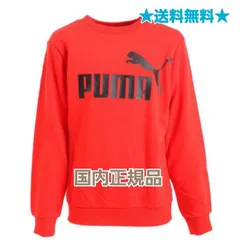 プーマ（PUMA）キッズ トレーナー ESS ビッグロゴ クルースウェット TR 846544 11 RED