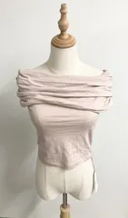 SNIDEL　スナイデル　オフショルダー　トップス　ピンク系
