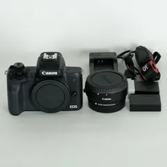 美品】Canon EOS Kiss M レンズ付き 予備バッテリー付 美品】Canon EOS Kiss M レンズ付き 予備バッテリー付