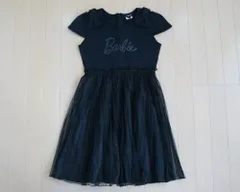 バービー barbie アウトレット 子供服 女の子 160cm 半袖 フォーマル ドレス ワンピース 発表会 黒 チュール 春 夏 ★4 ガールズ 女児 キッズ ジュニア 【中古】 ユーズド リサイクル 古着 子ども服 こどものサムネイル