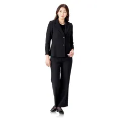 aniva・organic(アニバ・オーガニック) [アニバオーガニック] [洗える喪服] [スペシャリスト監修] 喪服 レディース パンツ パンツスーツ パンツスタイル 礼服 ブラックフォーマル オールシーズン 20代 30代 40代 13号 ALB02