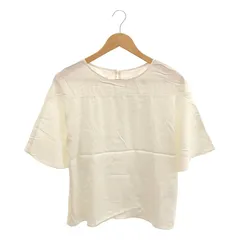 NOBLE / ノーブル | レーヨンサンドウォッシュハシゴ刺しゅう ブラウス | F | ホワイト | レディース