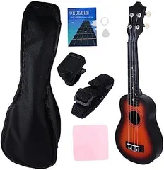 [新品※未使用] ERINGOGO 1 セット 12 ウクレレ ukulele classic インチク キッズギター ミニギター 楽器のおもちゃ 小さなギター バスウッド ピンク
