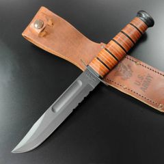 KA-BAR】ケーバー波刃 半波 U.S ARMY レザーワッシャー 正規品 - メルカリ