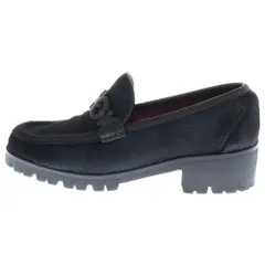 Salvatore Ferragamo (サルヴァトーレ フェラガモ) ガンチーニ ハラコ ビットローファー ブラック レディース