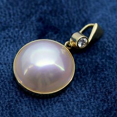 【美品】TASAKI 真珠 ペンダント ネックレス　K18 21919.jpg