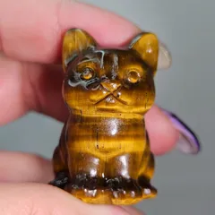 タイガーアイ✨猫🐱カービング✨