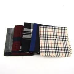 バーバリー ラルフローレン ダンヒル他 ハンカチ 5点セット ブランド まとめて 大量 メンズ 【中古】