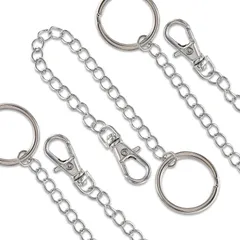 バッグチャーム　チェーン　パーツ　金具　シルバー　14cm　20本　AP2661