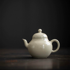 草木灰 陶磁 梨型 茶壺 ティーポット